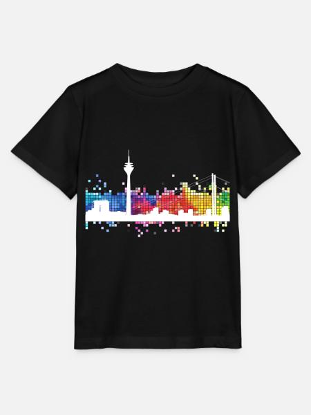 Düsseldorf Deutschland Stadt Skyline Fernsehturm - Stanley/Stella Kinder T-Shirt MINI CREATOR - Schwarz