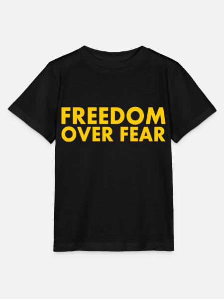 Freedom over fear - Stanley/Stella Kinder T-Shirt MINI CREATOR  - Schwarz