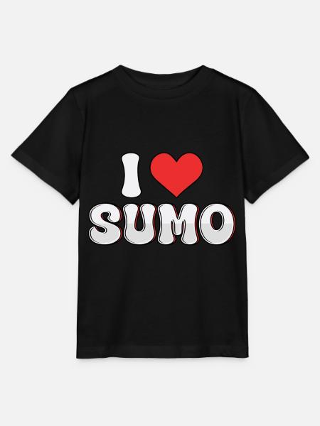 Ich liebe Sumo - Stanley/Stella Kinder T-Shirt MINI CREATOR  - Schwarz