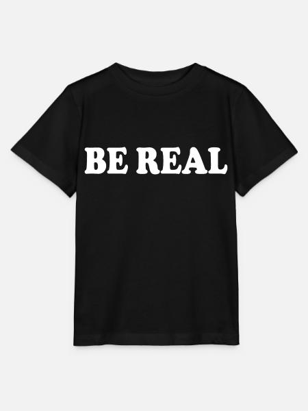 Be real - Stanley/Stella Kinder T-Shirt MINI CREATOR - Schwarz