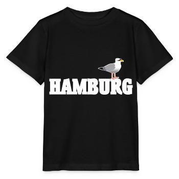 Hamburg Moewe - Stanley/Stella Kinder T-Shirt MINI CREATOR  - Schwarz - Vorne - Mikhail (115cm)