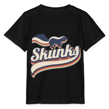 Retro putesse Skunks - T-shirt bio MINI CREATOR Stanley/Stella Enfant - noir - Devant - Mikhail (115cm)