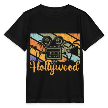 Hollywood Camera Vintage - T-shirt bio MINI CREATOR Stanley/Stella Enfant - noir - Devant - Mikhail (115cm)