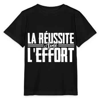 Success loves effort (like-b) - NeedyMindSet - Stanley/Stella MINI CREATOR Kids’ T-Shirt - black - Front - Mikhail (115cm)