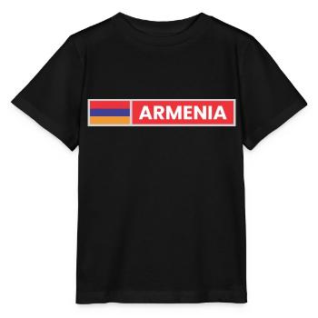 Armenia Flag - Stanley/Stella MINI CREATOR Kids’ T-Shirt - black - Front - Mikhail (115cm)