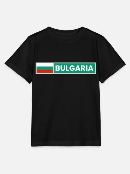 Bulgarien Flagge - Stanley/Stella Kinder T-Shirt MINI CREATOR - Schwarz