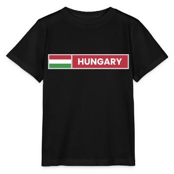 Hungary National Flag - Stanley/Stella MINI CREATOR Kids’ T-Shirt - black - Front - Mikhail (115cm)