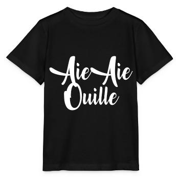 OuchEar - Stanley/Stella MINI CREATOR Kids’ T-Shirt - black - Front - Mikhail (115cm)