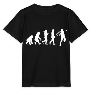 Entwicklung des Tennis - Stanley/Stella Kinder T-Shirt MINI CREATOR  - Schwarz - Vorne - Mikhail (115cm)