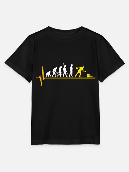 Bowling skittles evolution heartbeat - Stanley/Stella MINI CREATOR Kids’ T-Shirt - black