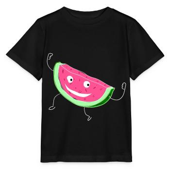 Melon Melon Pastèque - T-shirt bio MINI CREATOR Stanley/Stella Enfant - noir - Devant - Mikhail (115cm)