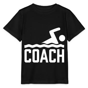 Swimming Coach Swimming Instructor Swimming Swimming Course - Stanley/Stella MINI CREATOR Kids’ T-Shirt - black - Front - Mikhail (115cm)