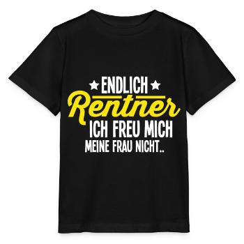 Rentner - Stanley/Stella Kinder T-Shirt MINI CREATOR  - Schwarz - Vorne - Mikhail (115cm)