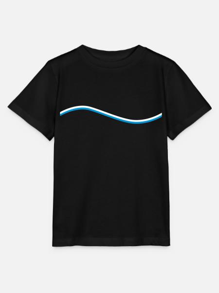 Welle - Stanley/Stella Kinder T-Shirt MINI CREATOR  - Schwarz
