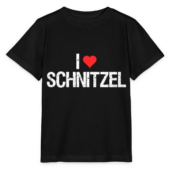 Ich liebe Schnitzel - Stanley/Stella Kinder T-Shirt MINI CREATOR  - Schwarz - Vorne - Mikhail (115cm)