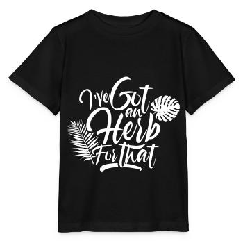 J’ai des herbes pour recueillir des épices de l’herbe - T-shirt bio MINI CREATOR Stanley/Stella Enfant - noir - Devant - Mikhail (115cm)