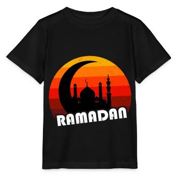 Ramadan Islamic Fasting Islamic Eid Ramadan - Stanley/Stella MINI CREATOR Kids’ T-Shirt - black - Front - Mikhail (115cm)