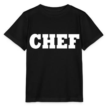 Chef - Stanley/Stella Kinder T-Shirt MINI CREATOR  - Schwarz - Vorne - Mikhail (115cm)