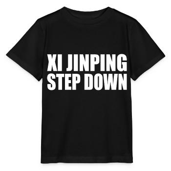 Xi jinping step down - T-shirt bio MINI CREATOR Stanley/Stella Enfant - noir - Devant - Mikhail (115cm)