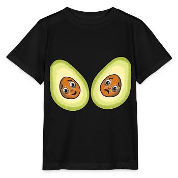 Avocados Früchte Frucht Vegetarisch - Stanley/Stella Kinder T-Shirt MINI CREATOR  - Schwarz - Vorne - Mikhail (115cm)