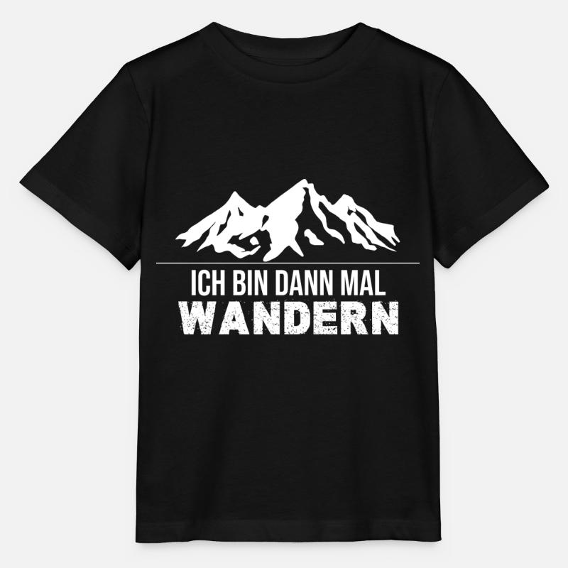 Wandern - ich bin dann mal wandern - Stanley/Stella Kinder T-Shirt MINI CREATOR  - Schwarz