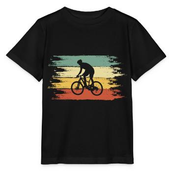 vélo de montagne - T-shirt bio MINI CREATOR Stanley/Stella Enfant - noir - Devant - Mikhail (115cm)