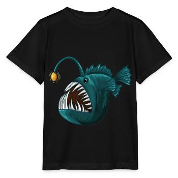 Pêcheur en eau profonde - T-shirt bio MINI CREATOR Stanley/Stella Enfant - noir - Devant - Mikhail (115cm)