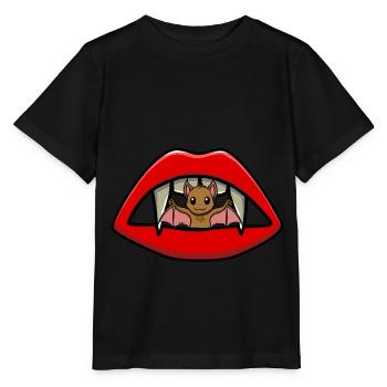 Vampire Carpathian Bloodsucker Bat Child - Stanley/Stella MINI CREATOR Kids’ T-Shirt - black - Front - Mikhail (115cm)