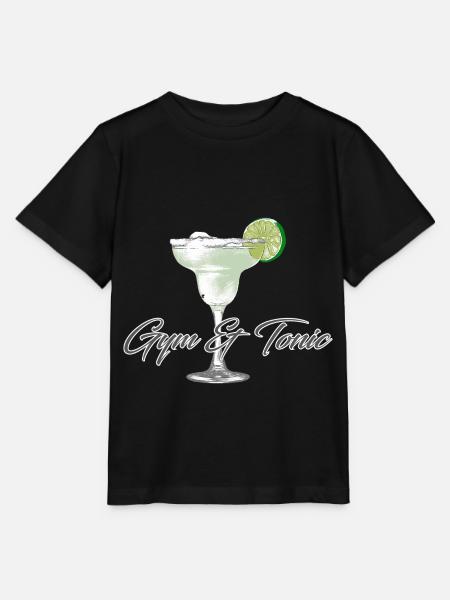Gym tonic - Stanley/Stella T-shirt MINI CREATOR til børn - sort