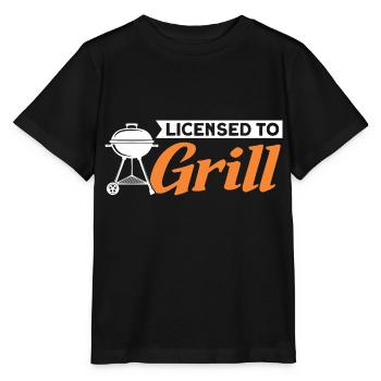 Licencié à Grill - T-shirt bio MINI CREATOR Stanley/Stella Enfant - noir - Devant - Mikhail (115cm)