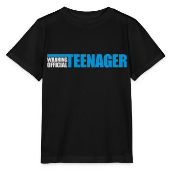 warning official teenager Zitat - Stanley/Stella Kinder T-Shirt MINI CREATOR  - Schwarz - Vorne - Mikhail (115cm)