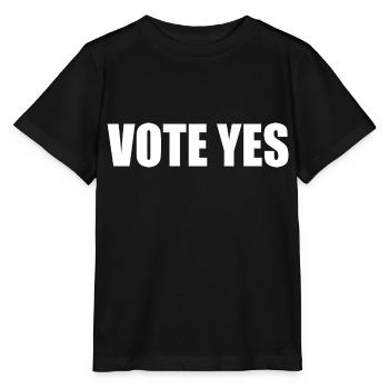 Vote yes - Stanley/Stella Kinder T-Shirt MINI CREATOR  - Schwarz - Vorne - Mikhail (115cm)
