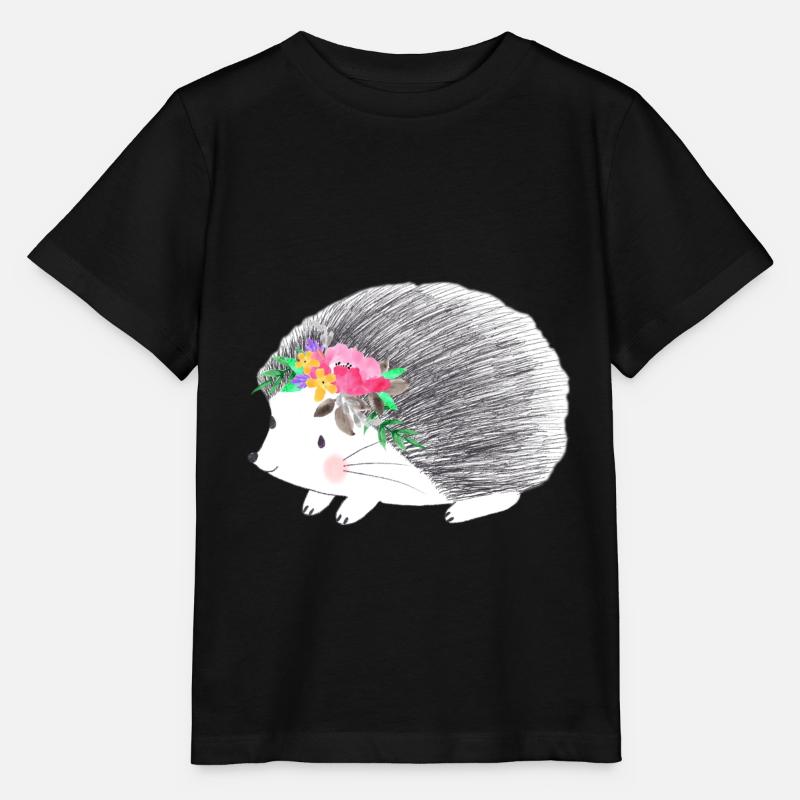 Hérisson - T-shirt bio MINI CREATOR Stanley/Stella Enfant - noir