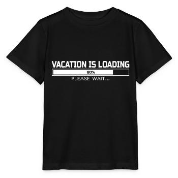 VACATION IS LOADING - Stanley/Stella Kinder T-Shirt MINI CREATOR  - Schwarz - Vorne - Mikhail (115cm)