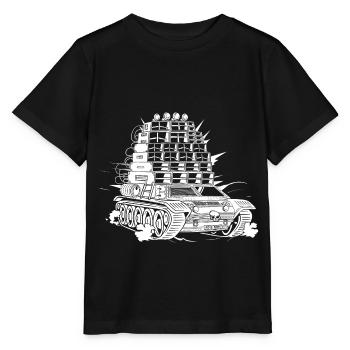 Rave Army Sound System - T-shirt bio MINI CREATOR Stanley/Stella Enfant - noir - Devant - Mikhail (115cm)