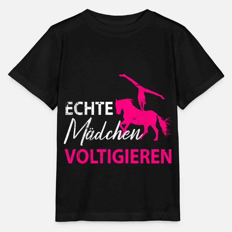 Pferde Pferd Voltigierer Voltigieren Volti Damen - Stanley/Stella Kinder T-Shirt MINI CREATOR  - Schwarz