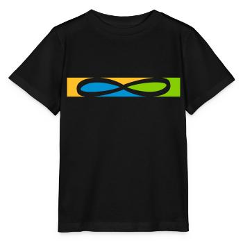 Icône Stripe Infinity - T-shirt bio MINI CREATOR Stanley/Stella Enfant - noir - Devant - Mikhail (115cm)
