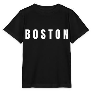 BOSTON, Boston Städtereise verheiratet, Boston Jungenname - Stanley/Stella Kinder T-Shirt MINI CREATOR  - Schwarz - Vorne - Mikhail (115cm)