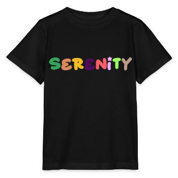 Sérénité, pensée positive - T-shirt bio MINI CREATOR Stanley/Stella Enfant - noir - Devant - Mikhail (115cm)