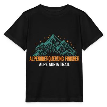 Alpenüberquerung Finisher Alpe Adria Trail - Stanley/Stella Kinder T-Shirt MINI CREATOR  - Schwarz - Vorne - Mikhail (115cm)