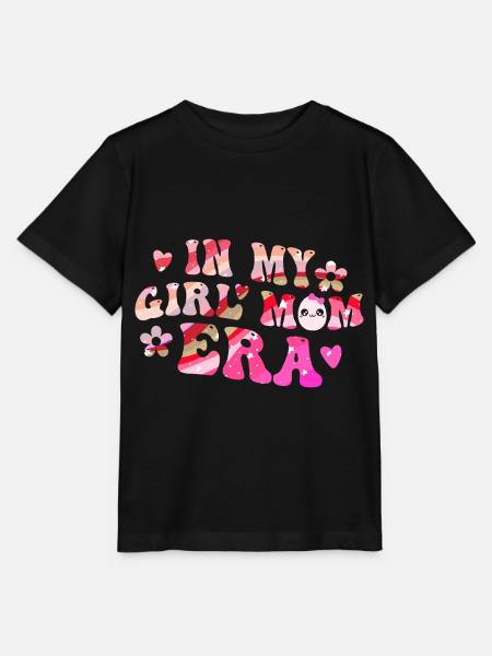 In My Girl Mom Era Baby Girl Ankündigung - Stanley/Stella Kinder T-Shirt MINI CREATOR - Schwarz