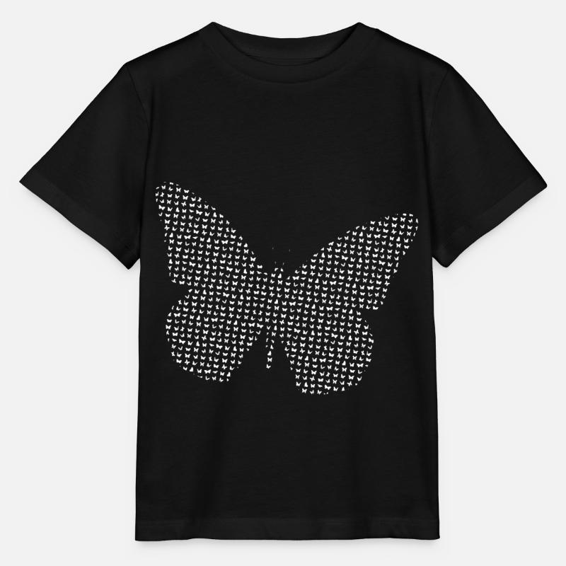 Schmetterling Butterfly - Stanley/Stella Kinder T-Shirt MINI CREATOR  - Schwarz
