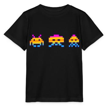 Arcade games - Stanley/Stella MINI CREATOR Kids’ T-Shirt - black - Front - Mikhail (115cm)