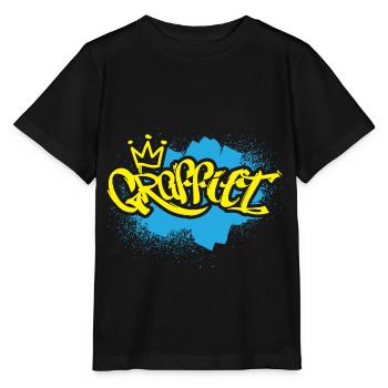 Grafitti Kind Sprayer - T-shirt bio MINI CREATOR Stanley/Stella Enfant - noir - Devant - Mikhail (115cm)