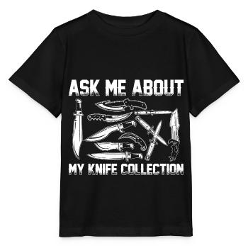Collectionneur de couteaux Collectionner de couteaux Collectionneur de couteaux Hobby - T-shirt bio MINI CREATOR Stanley/Stella Enfant - noir - Devant - Mikhail (115cm)
