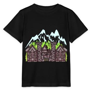Autriche Château médiéval Forteresse Chevaliers fantastiques - T-shirt bio MINI CREATOR Stanley/Stella Enfant - noir - Devant - Mikhail (115cm)