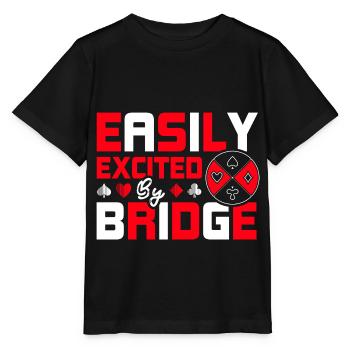 Légèrement excité par le pont - T-shirt bio MINI CREATOR Stanley/Stella Enfant - noir - Devant - Mikhail (115cm)