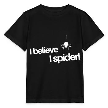 Je crois que je spider - T-shirt bio MINI CREATOR Stanley/Stella Enfant - noir - Devant - Mikhail (115cm)