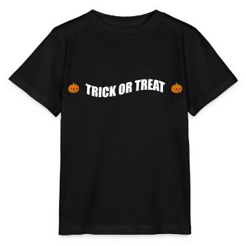 Süßes oder Sauers T-Shirt Halloween Geschenk/idee - Stanley/Stella Kinder T-Shirt MINI CREATOR  - Schwarz - Vorne - Mikhail (115cm)