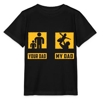 Ton père mon père - T-shirt bio MINI CREATOR Stanley/Stella Enfant - noir - Devant - Mikhail (115cm)